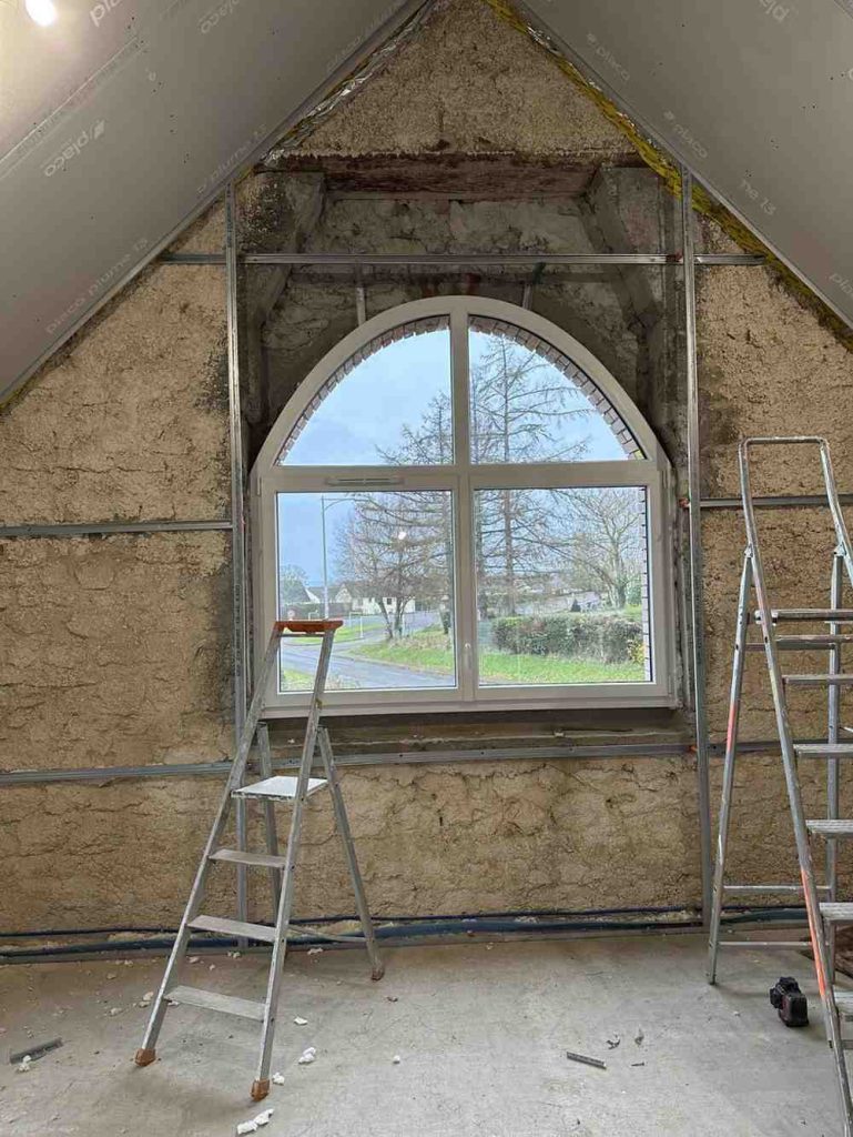 Fenêtre voûtée en rénovation